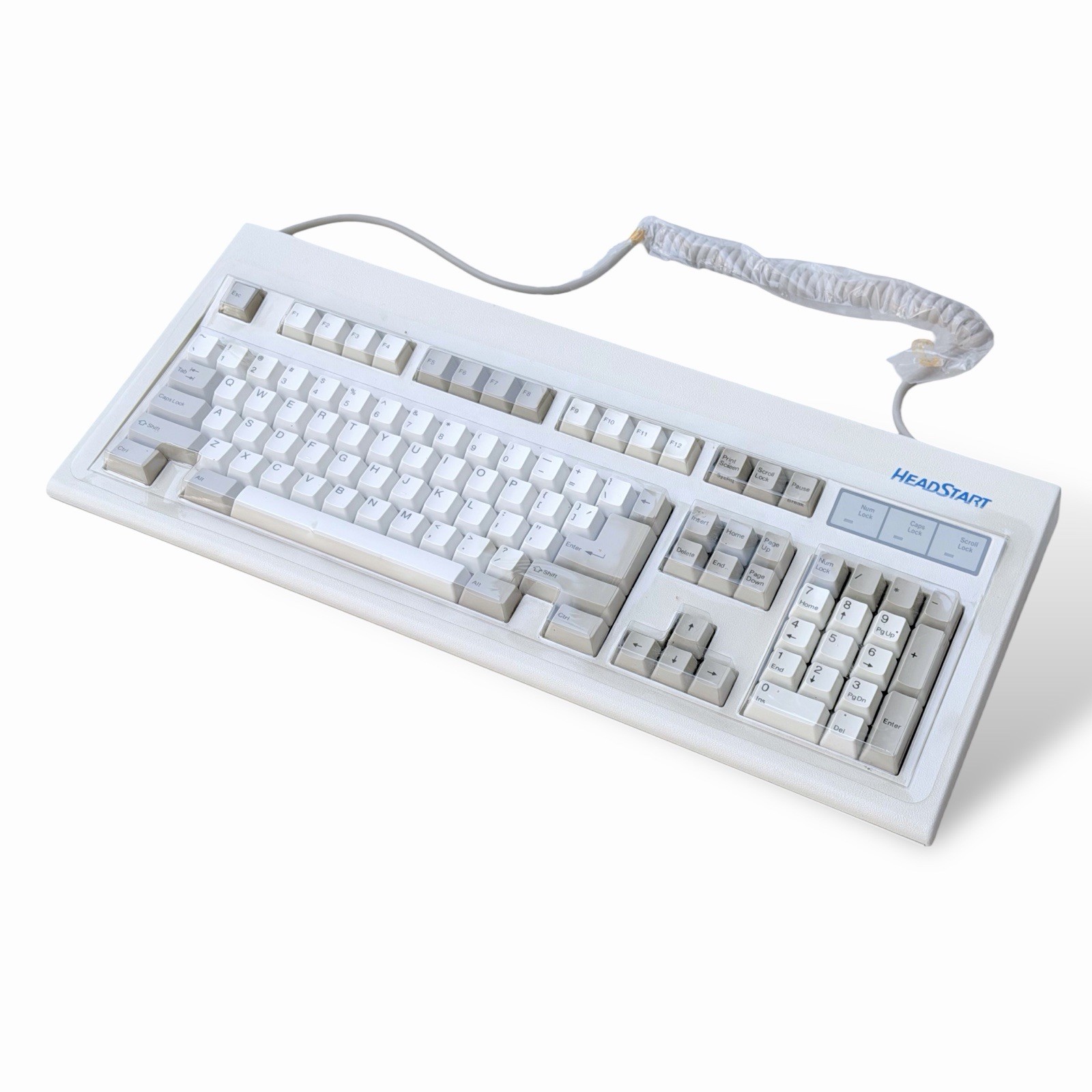 New Vintage Chicony Made HeadStart KB-5181 Mechanical XT/AT Computer Keyboard