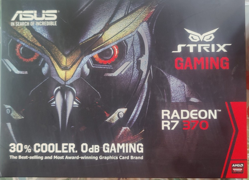 ASUS AMD Radeon R7 370 2GB GDDR5 PCIe Video Graphics Card Redline Series Box