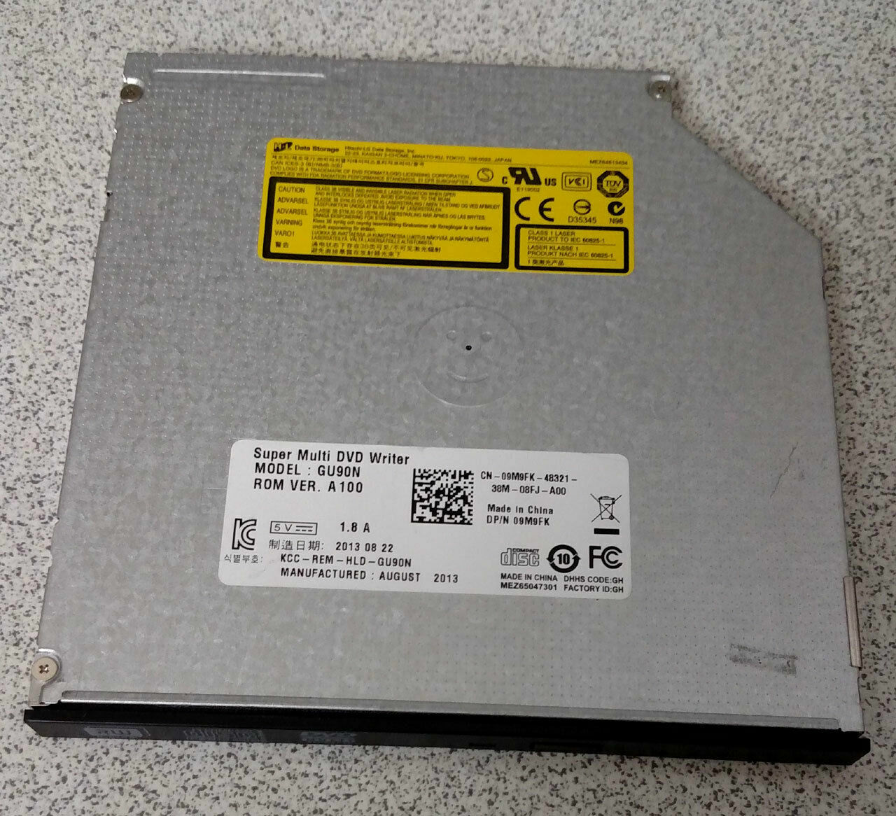 Dell Optiplex AIO SATA Optical Drive DVD RW GU90N 09M9FK 0VH6DJ 9M9FK US Seller