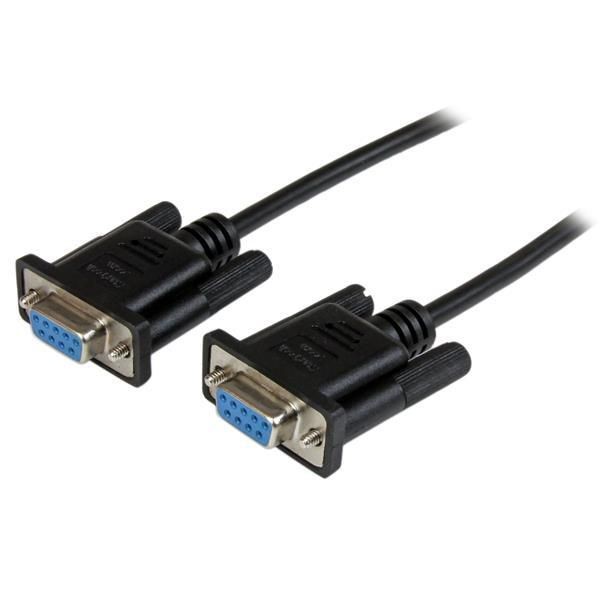 StarTech.com SCNM9FF2MBK 2M BLACK DB9 NULL MODEM CABLE SERIAL ~E~