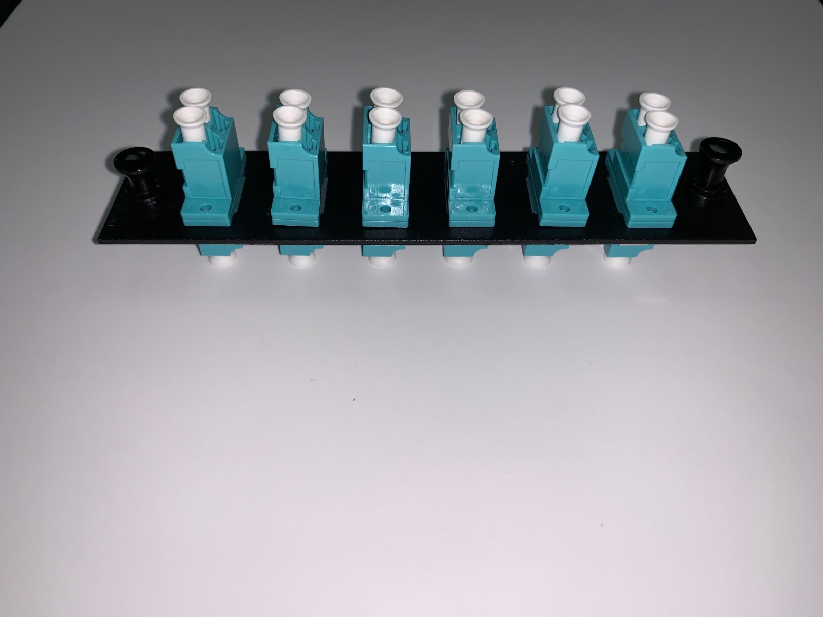 Fiber Optic LCUPC OM3 12 Port Adapter Panel Strip LC Duplex - LGX  Fiber Panel