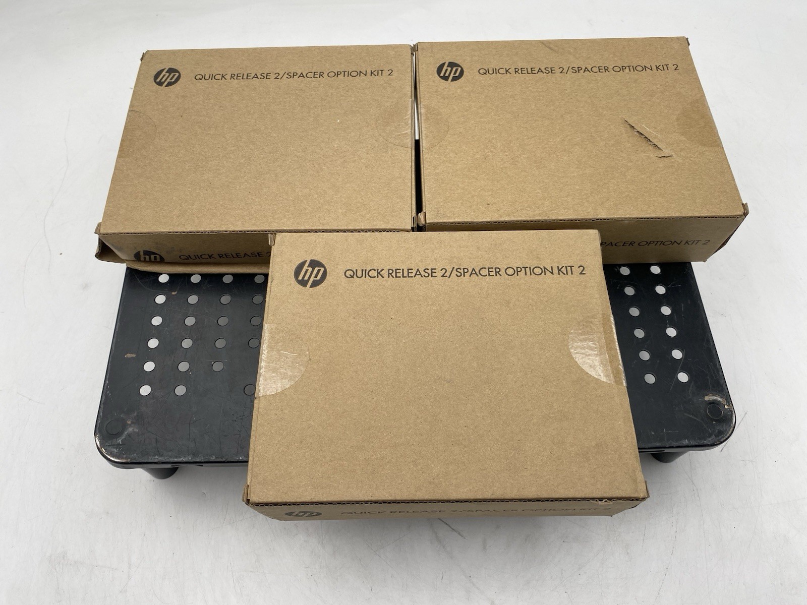Lot Of 3 HP Quick Release 2 Spacer Option Kit 2 Monitor Bracket 6KD15AT