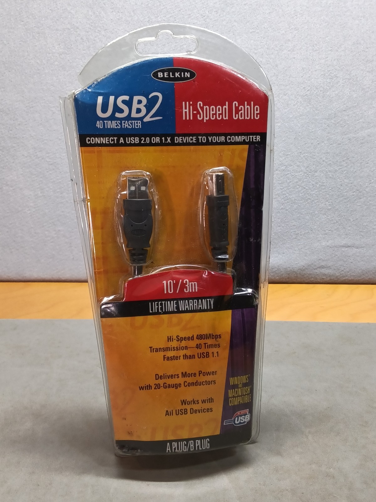 Belkin USB 2.0 Hi-Speed Cable (Module F3U133) NIB
