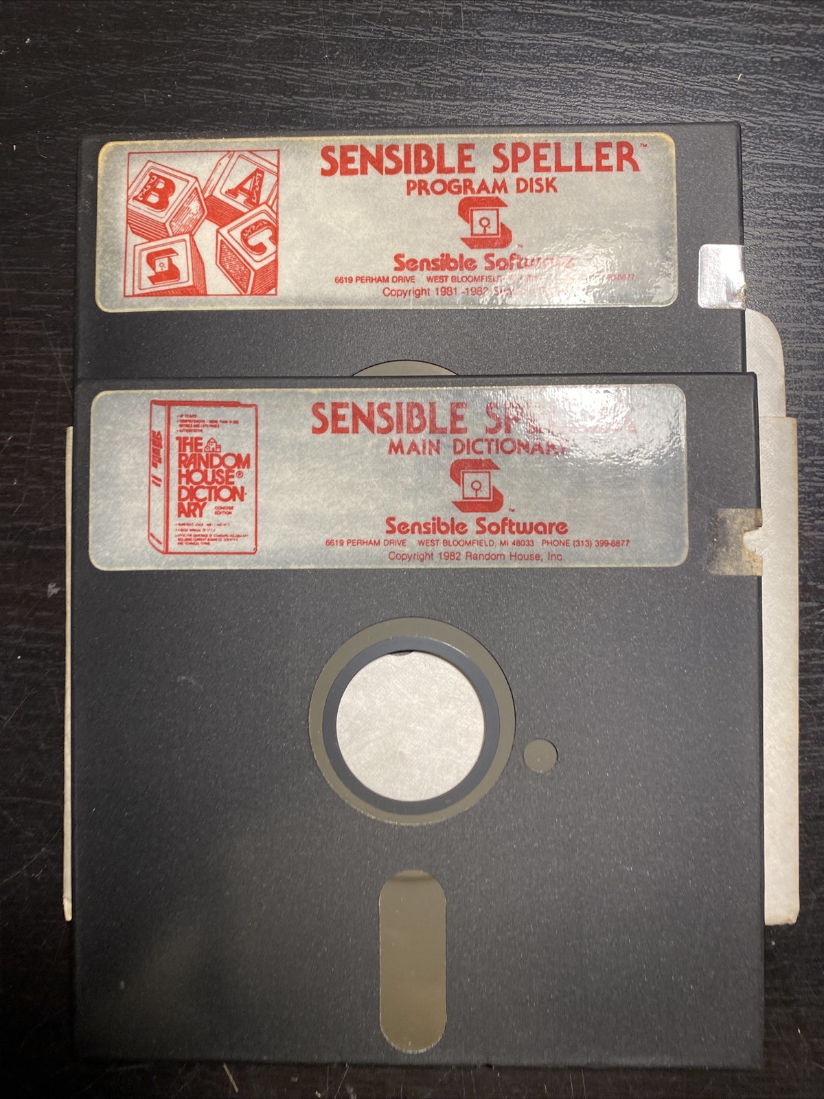Vintage APPLE II IIe Software - THE SENSIBLE SPELLER IV from 1984 - 5-1/4” Disks