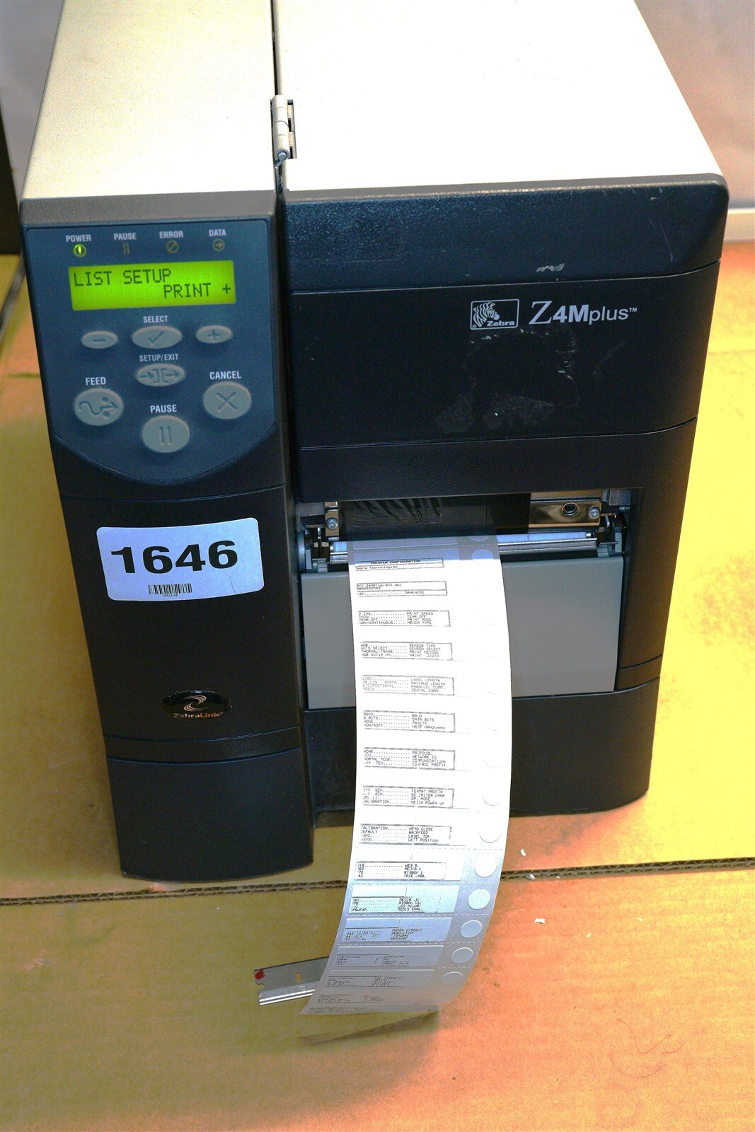 Zebra Z4MPlus Z4M00-2001-0020 Thermal Label Printer - Ethernet Parallel Serial