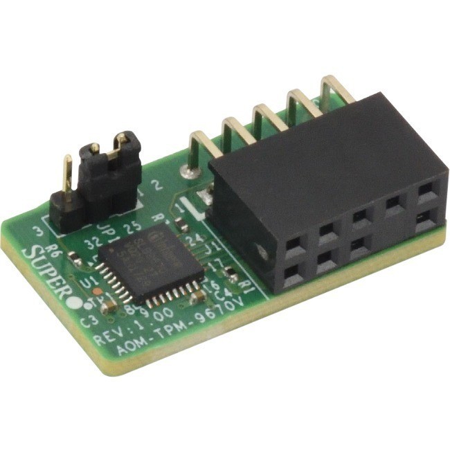 Supermicro AOM-TPM-9670V-S-O Trusted Platform Module (TPM) Vertical