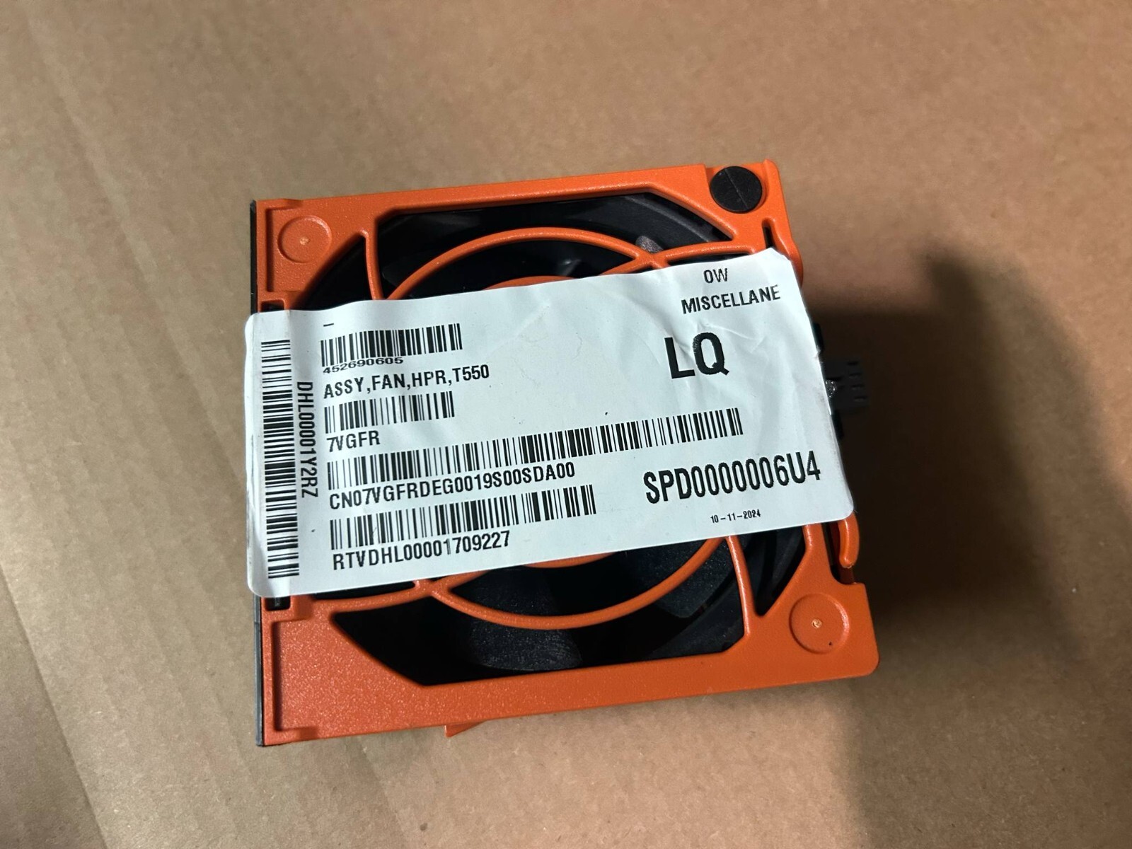 Genuine Dell PowerEdge T550 High Performance Fan DC12V 3.22A 7VGFR 07VGFR