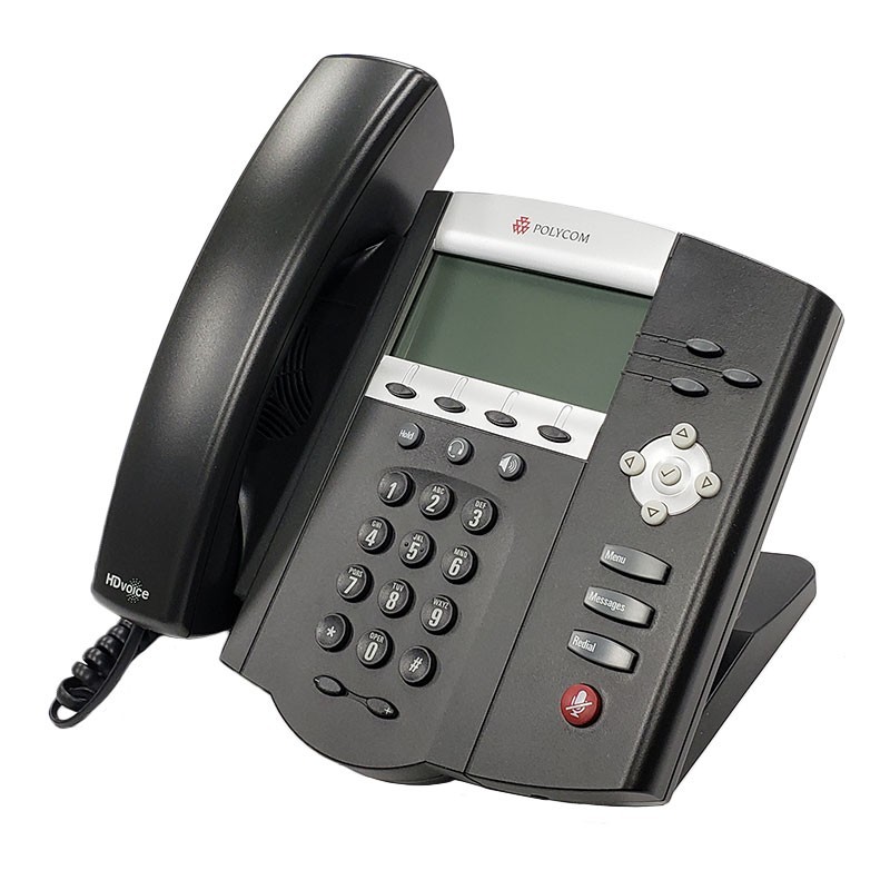Polycom SoundPoint IP450 VoIP Business Phone PoE 3-Line