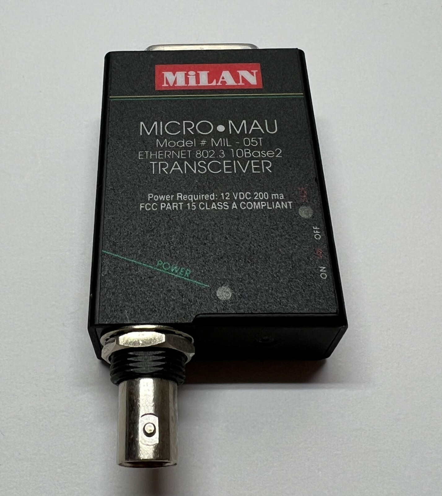 Vintage Milan Micro Mau Ethernet Transceiver MIL-05T