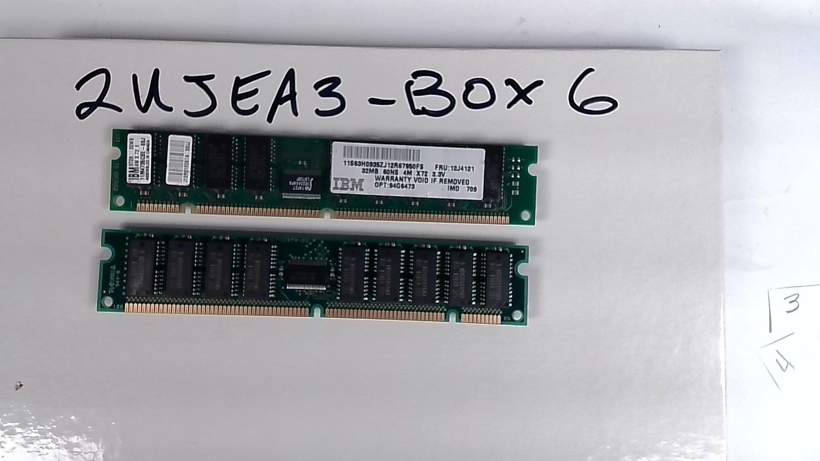IBM 32MB SDRAM Memory Module 168-Pin 60ns 3.3V (MPN: 12J4121)
