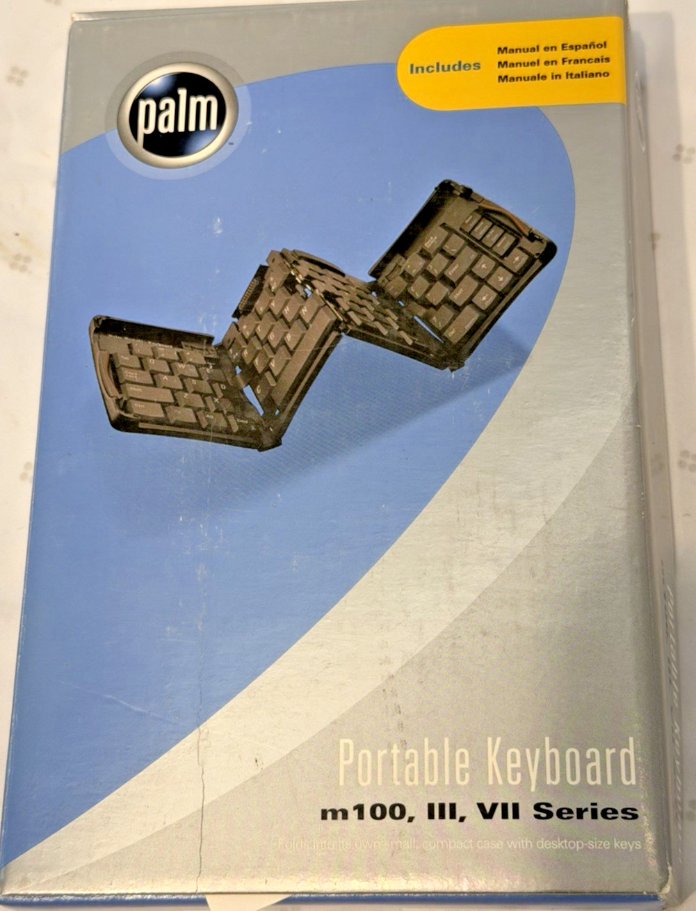 Original Palm Portable Keyboard Commpete w  Retail Box Case Manuals P10713U VGC