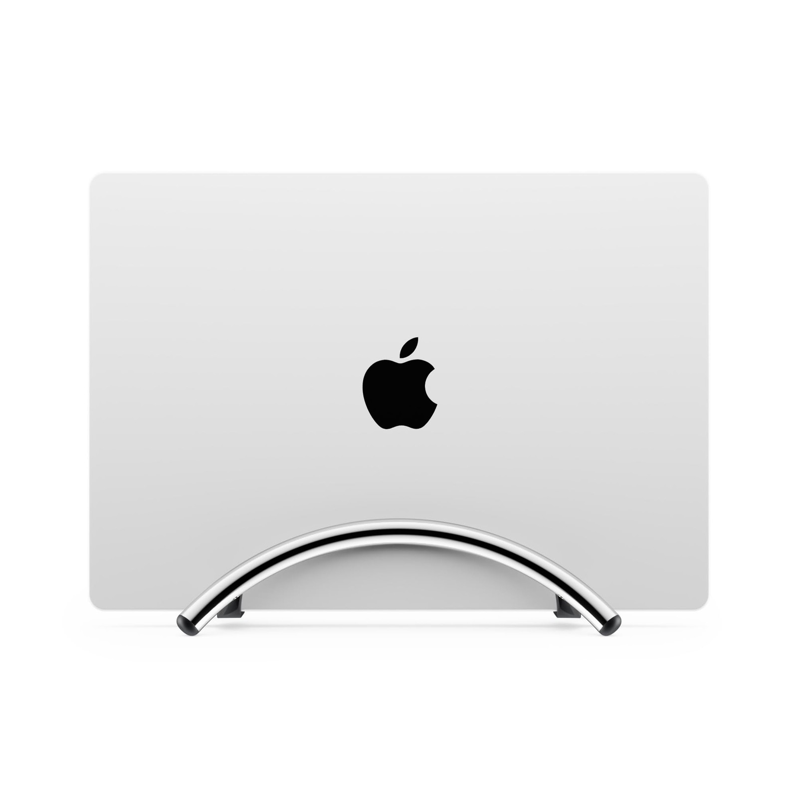 BookArc Flex Space-Saving MacBook Stand Adjustable Laptop Holder Desk Chrome