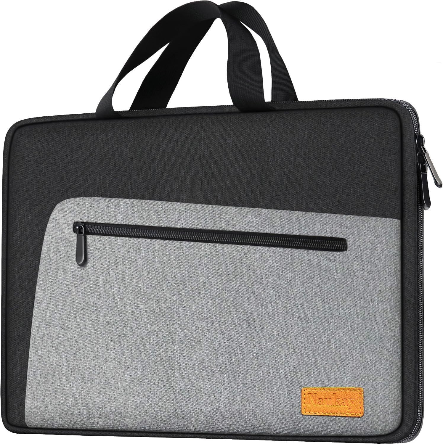 Slim Durable Laptop Sleeve Case for 14 inch MacBook Pro, HP, Dell, Acer, Black/G