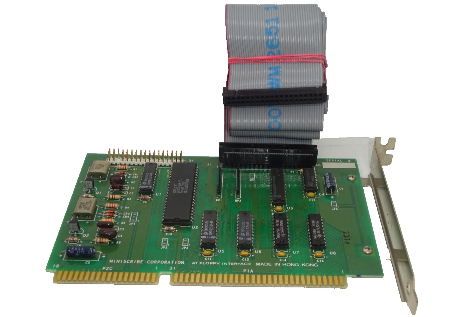 MINISCRIBE 16 BIT ISA AT FLOPPY CONTROLLER 2 PORT IDE #GK12492