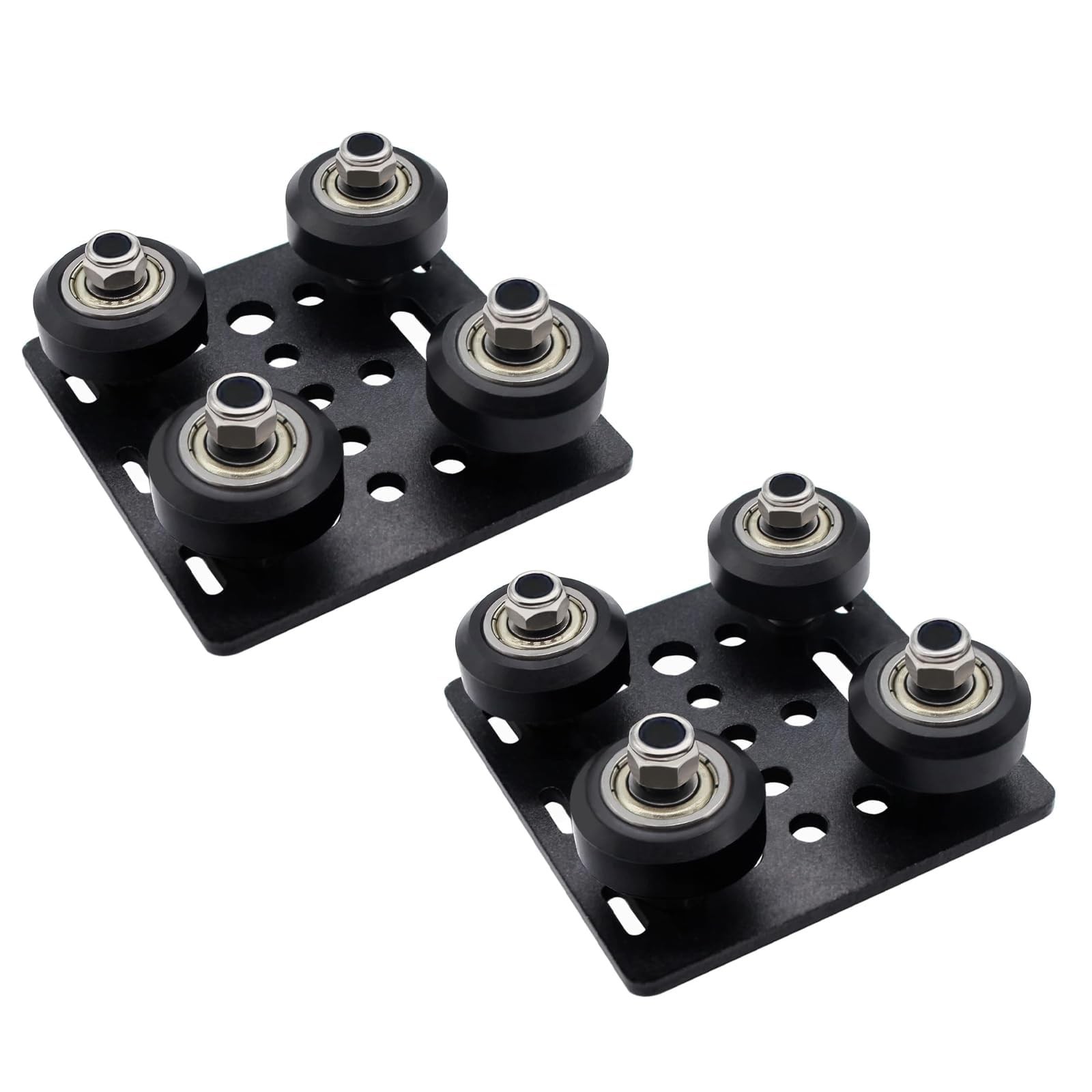 SeekLiny V Slot Gantry Plate,POM Wheels Set with Plate for Aluminum Extrusion...