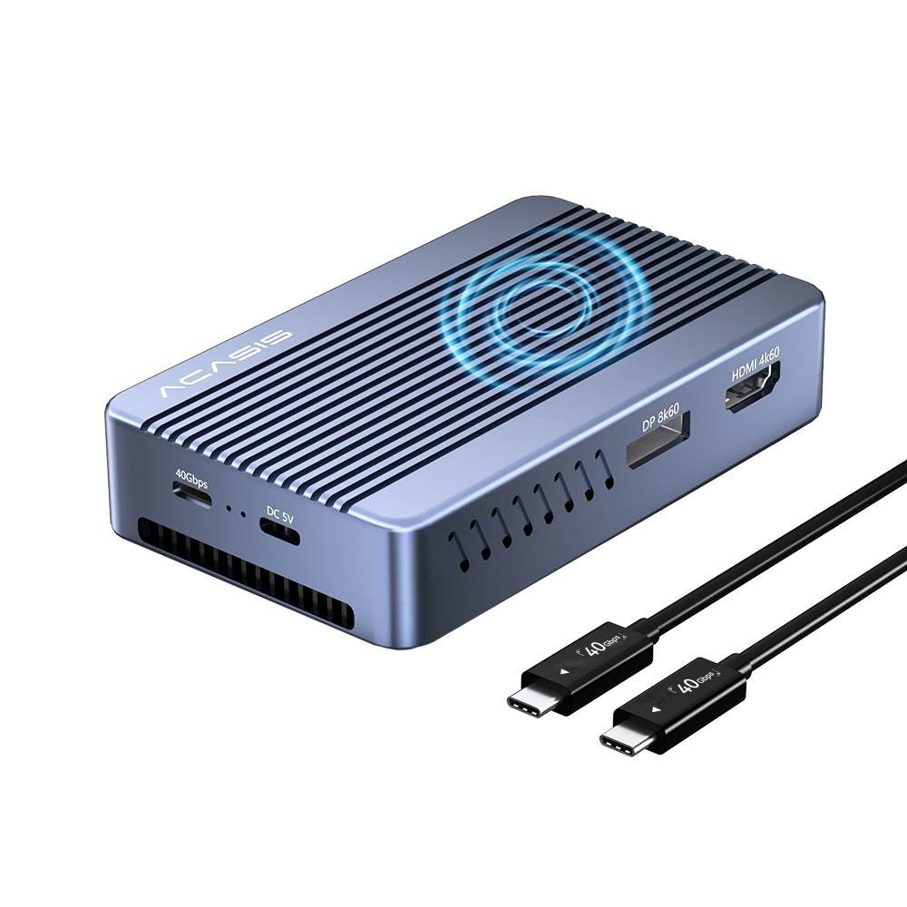 ACASIS Thunderbolt Dock 8TB NVMe SSD Enclosure HDMI DP Dual Display USB Hub