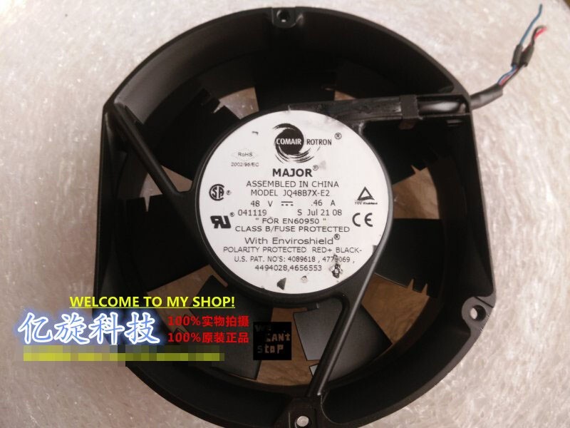 COMAIR ROTRON JQ48B7X-E2 48V 0.46A aluminum frame cooling fan