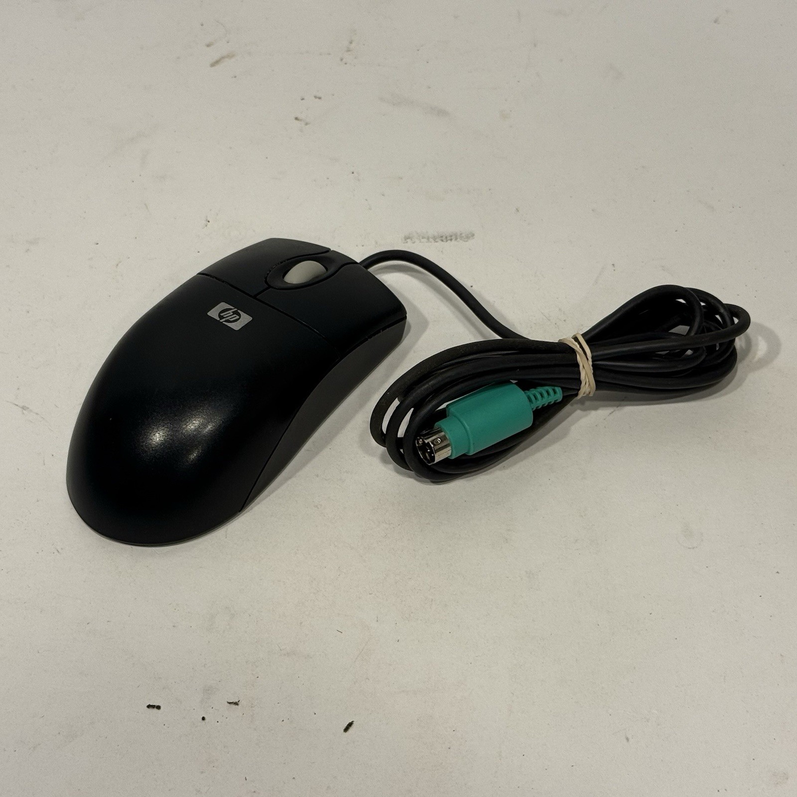 HP 333530-001 PS/2 Ball Mouse Black Vintage Tested Cleaned
