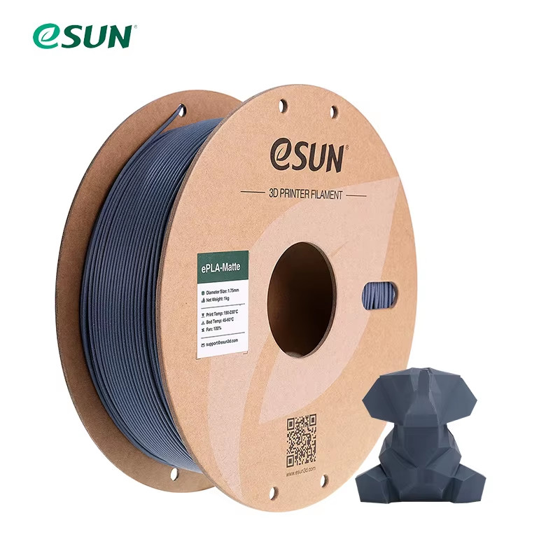 PLA Matte 3D Printer Filament 1.75Mm Dimensional +/- 0.03Mm 1KG (2.2 LBS) Spool
