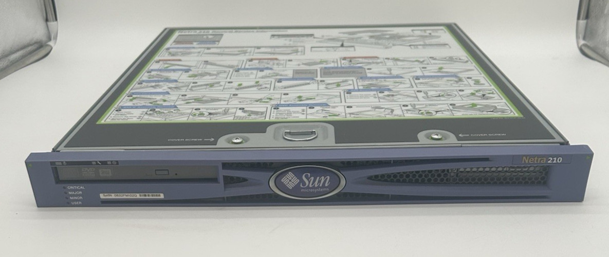 Sun Microsystems Netra 210 2X 1.33GHz CPU 4GB Ram 73GB HDD DVD XVR-100 Test