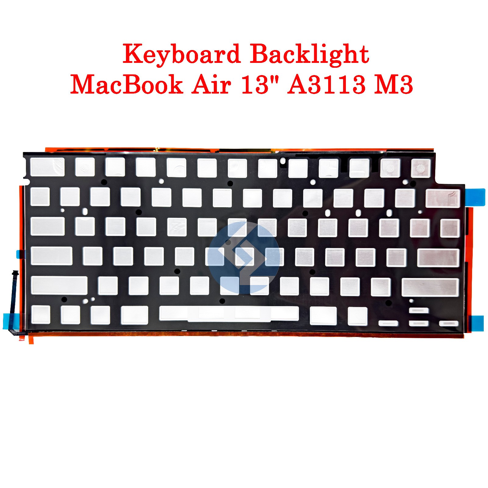 US Keyboard Backlight for Apple MacBook Air 13" A3113 M3 2024