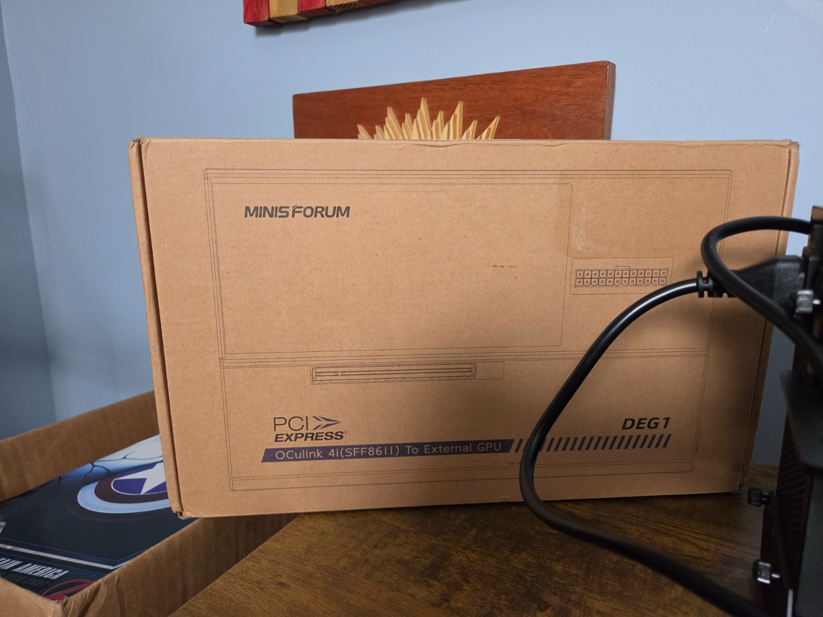 MINISFORUM DEG1 External GPU Dock Station Mini eGPU w, Thermaltake Smart Series