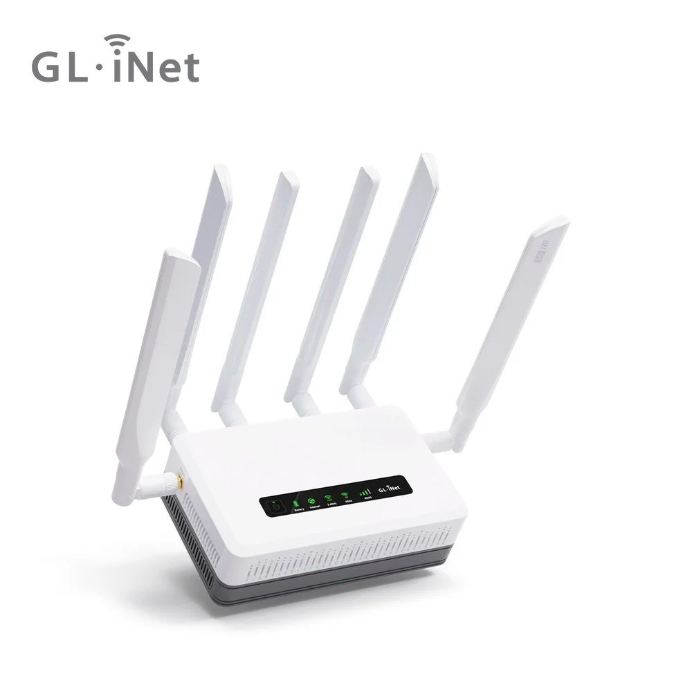 GL.iNet GL-XE3000 (Puli AX) 5G Router with Dual SIM Card Slot, Wi-Fi 6 Cellul...