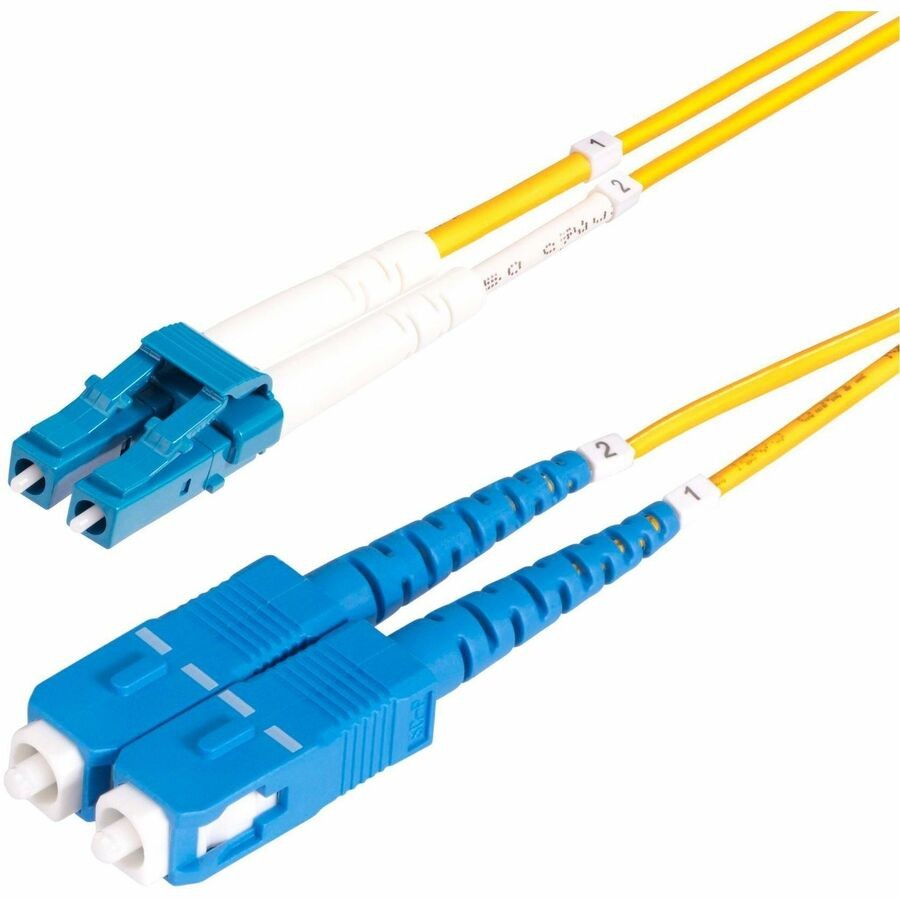 StarTech 10m (32.8ft) LC to SC (UPC) OS2 Single Mode Duplex Fiber Optic Cable