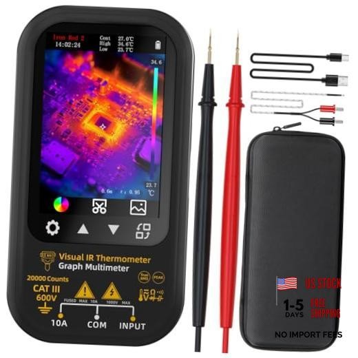 BSIDE Thermal Multimeter Date Recorder, 320x320 IR Resolution with 360-Degree