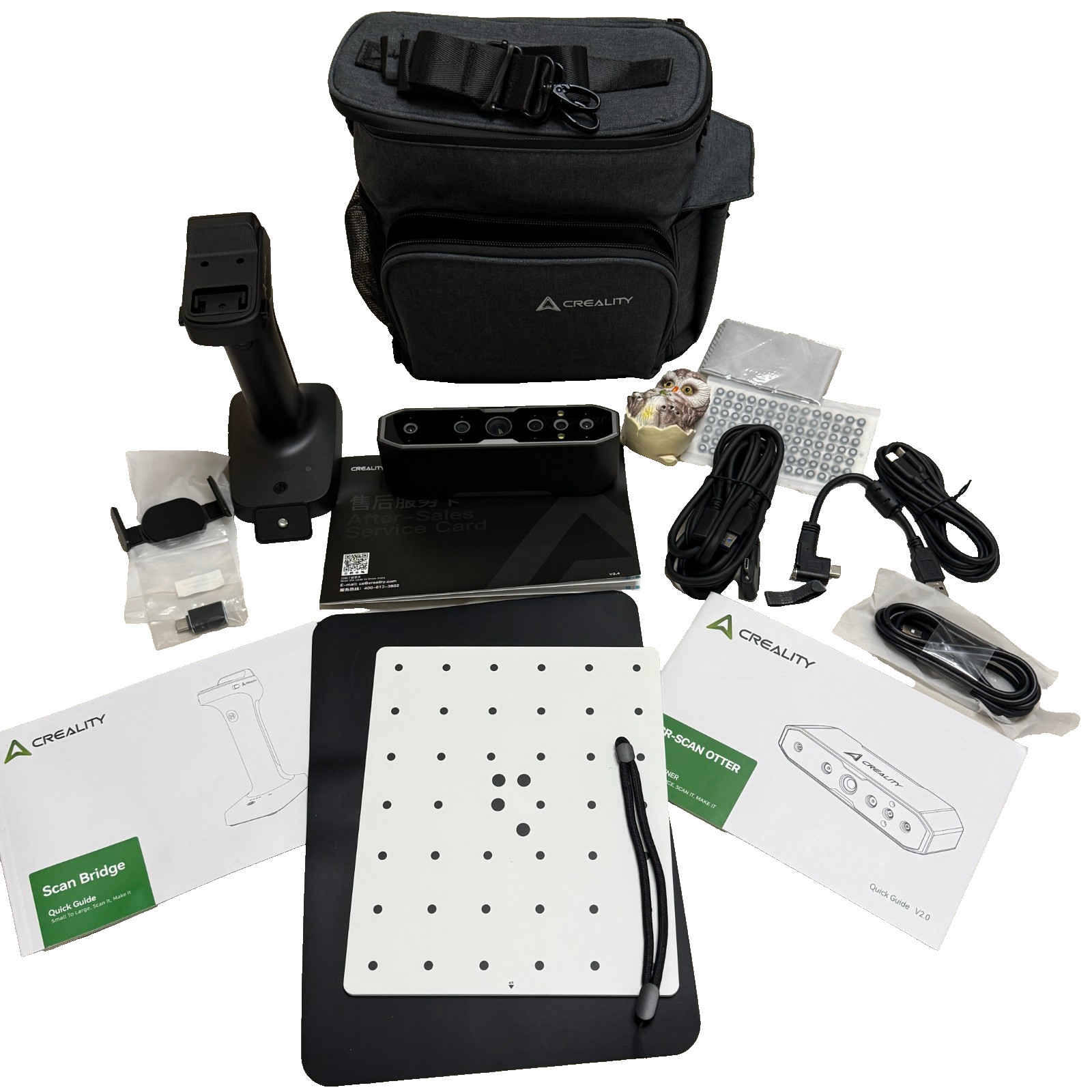 Creality CR-Scan Otter 3D Scanner with Scan Bridge Bundle, Carry Bag, Unused