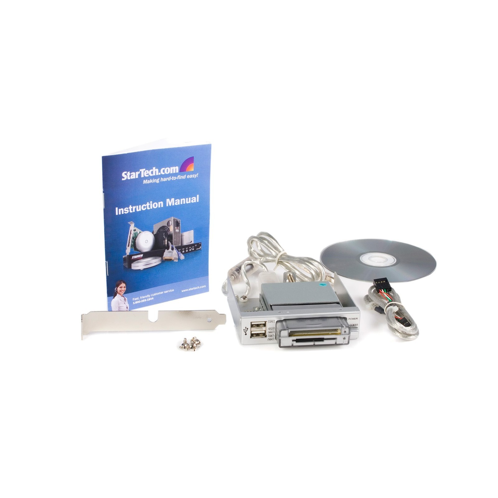 StarTech 3.5in Bay Ejectable Multi Memory Card Reader 35FCREADREM 065030802147