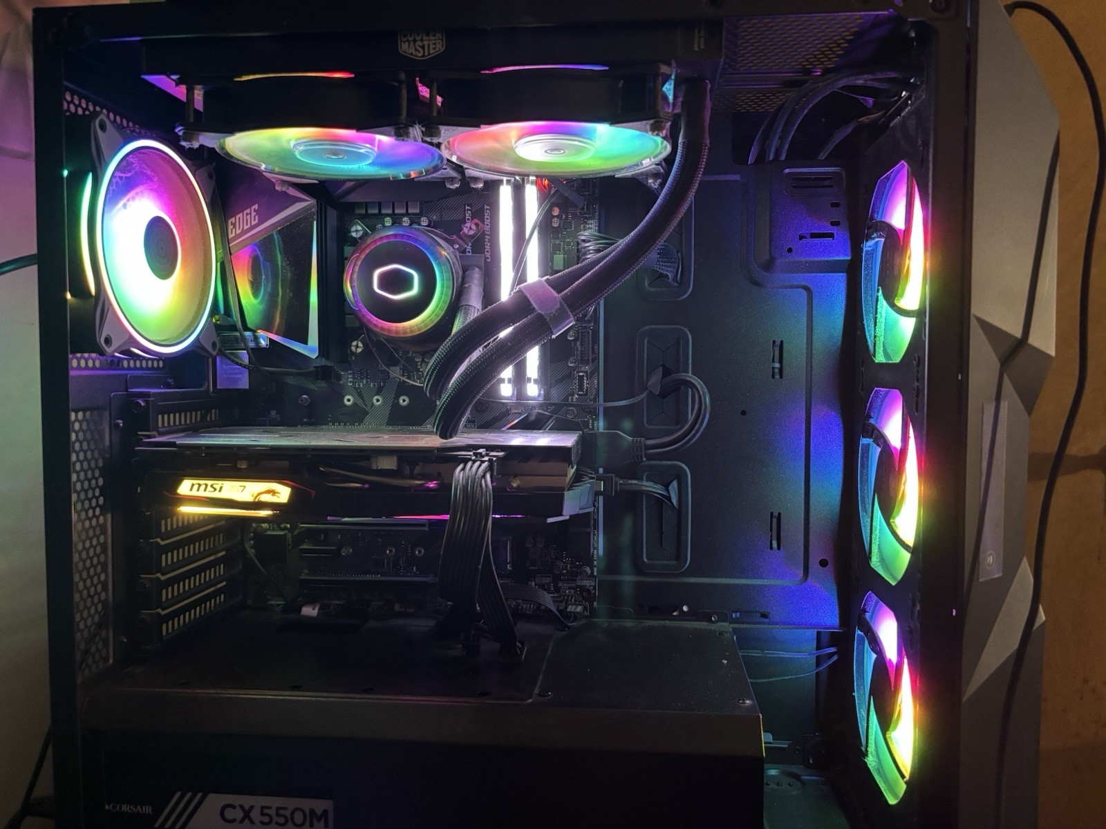 Custom Starter Gaming PC; MSI Motherboard; Liquid Cooler; GeForce Driver