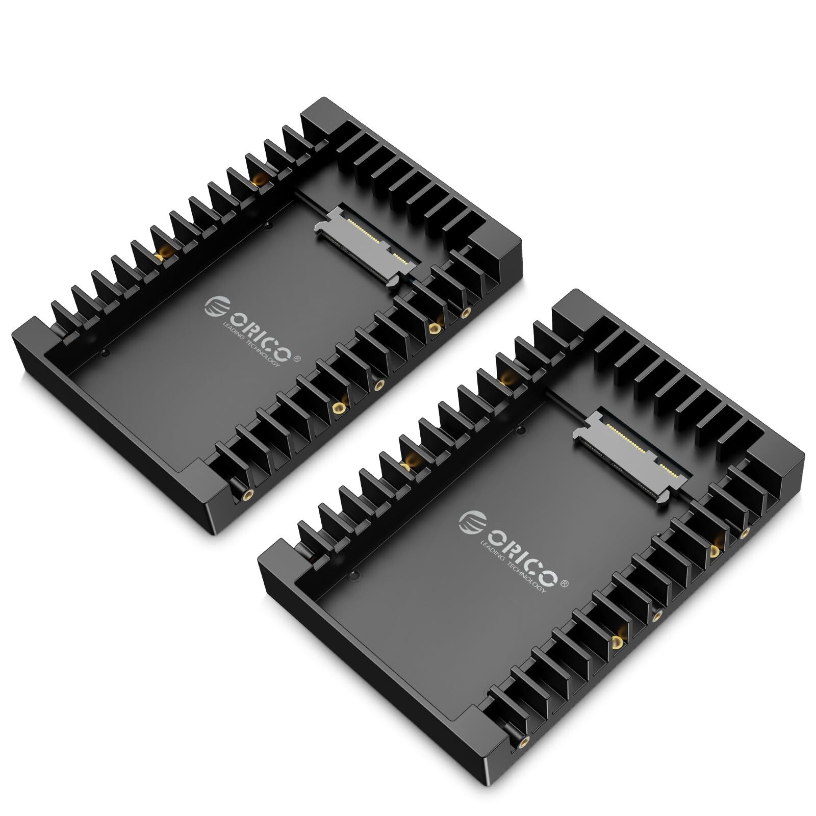 [2Packs] ORICO 2.5 SSD SATA to 3.5 Hard Drive Adapter Internal Drive Bay Conv...