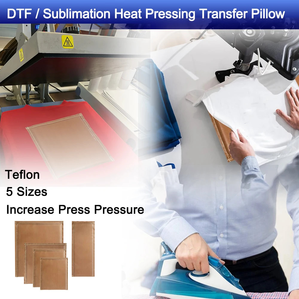 DTF Sublimation Heat Press Pillow 5 Sizes for Heat Transfer T-shirt Iron Mat Pad