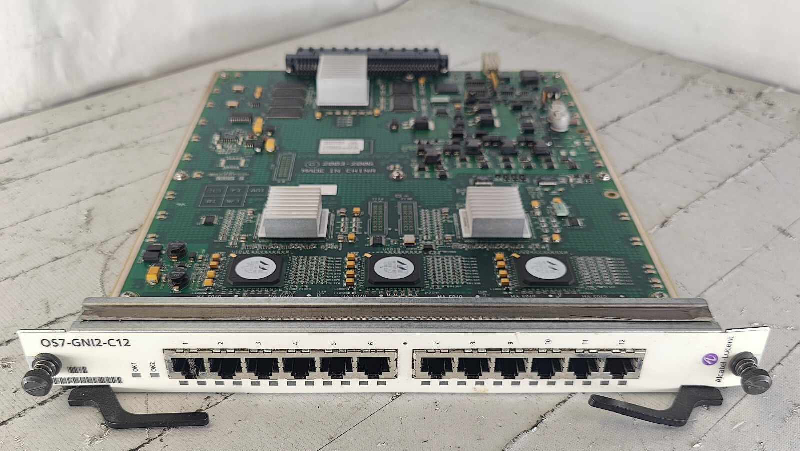 Alcatel-Lucent OS7-GNI2-C12 12 Port Ethernet Switch Module 050444-06P 050444-03