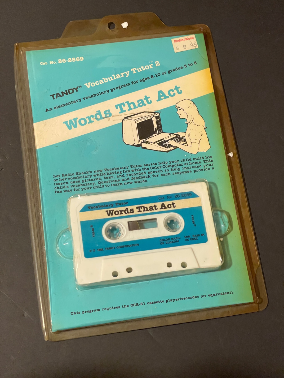 TANDY Vocabulary Tutor 2 Words that ACT Cassette 26-2569 NEW VINTAGE LAST ONE