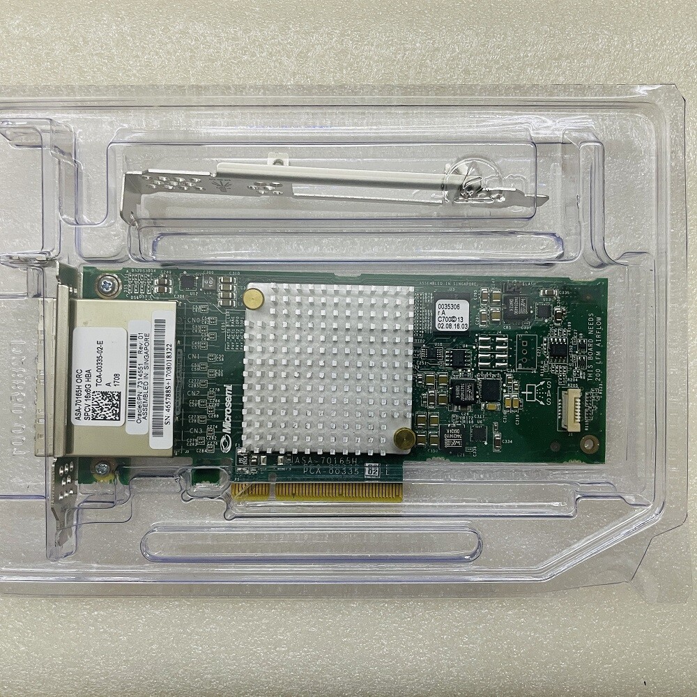 2278500-R Adaptec ASA-70165H 6Gb/s PCIe 3.0 x 8 SATA SAS Host Bus Adapter 70165H
