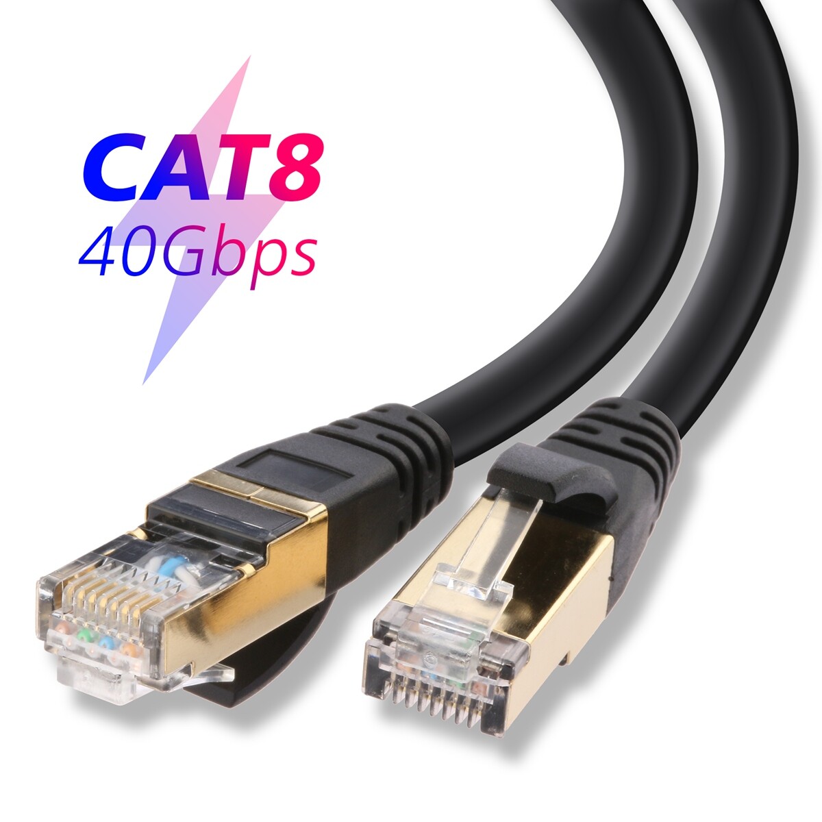 [Ultra Speed] LONG 30FT 50FT 66FT Cat8 Ethernet Cable rj45 Lan Cord Wire 40Gbps