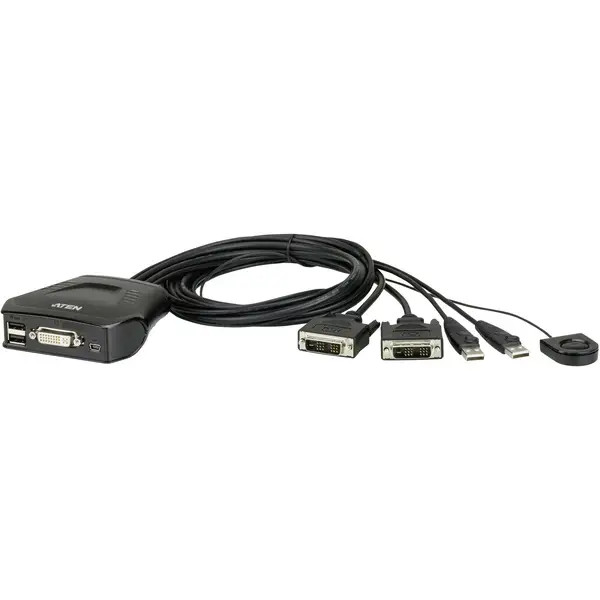 ATEN CS22D-AT 2-Port Switch KVM DVI USB 1920 x 1200 Pixel