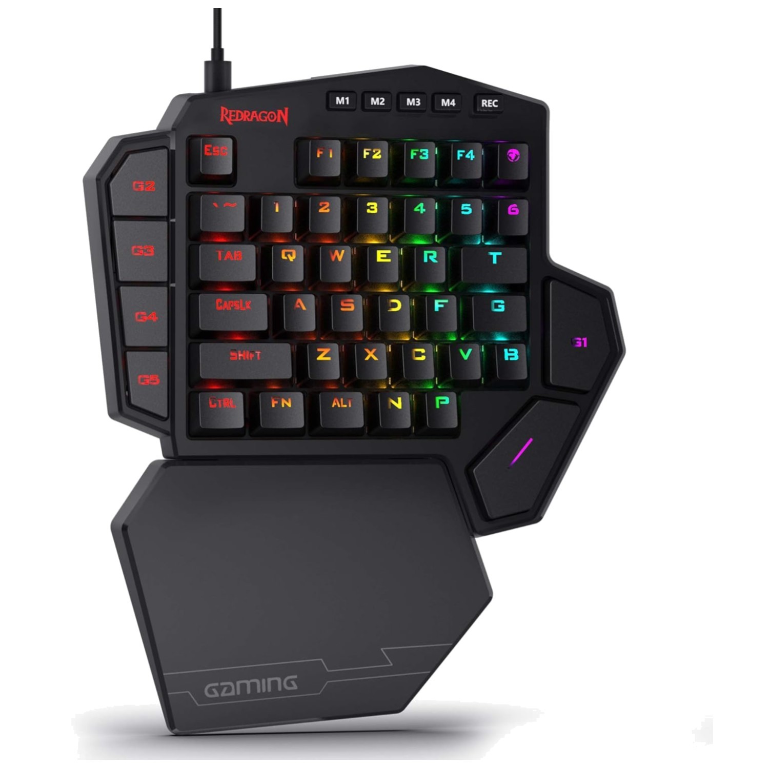 7 Macro Keys Gaming Keypad with Wrist Rest