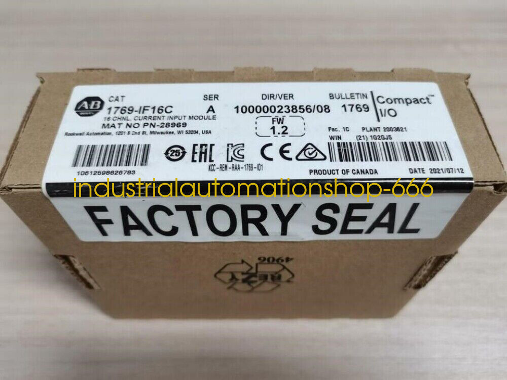 1PC New 1769-IF16C CompactLogix 16 Pt A/I Current Module Via DHL or FedEX