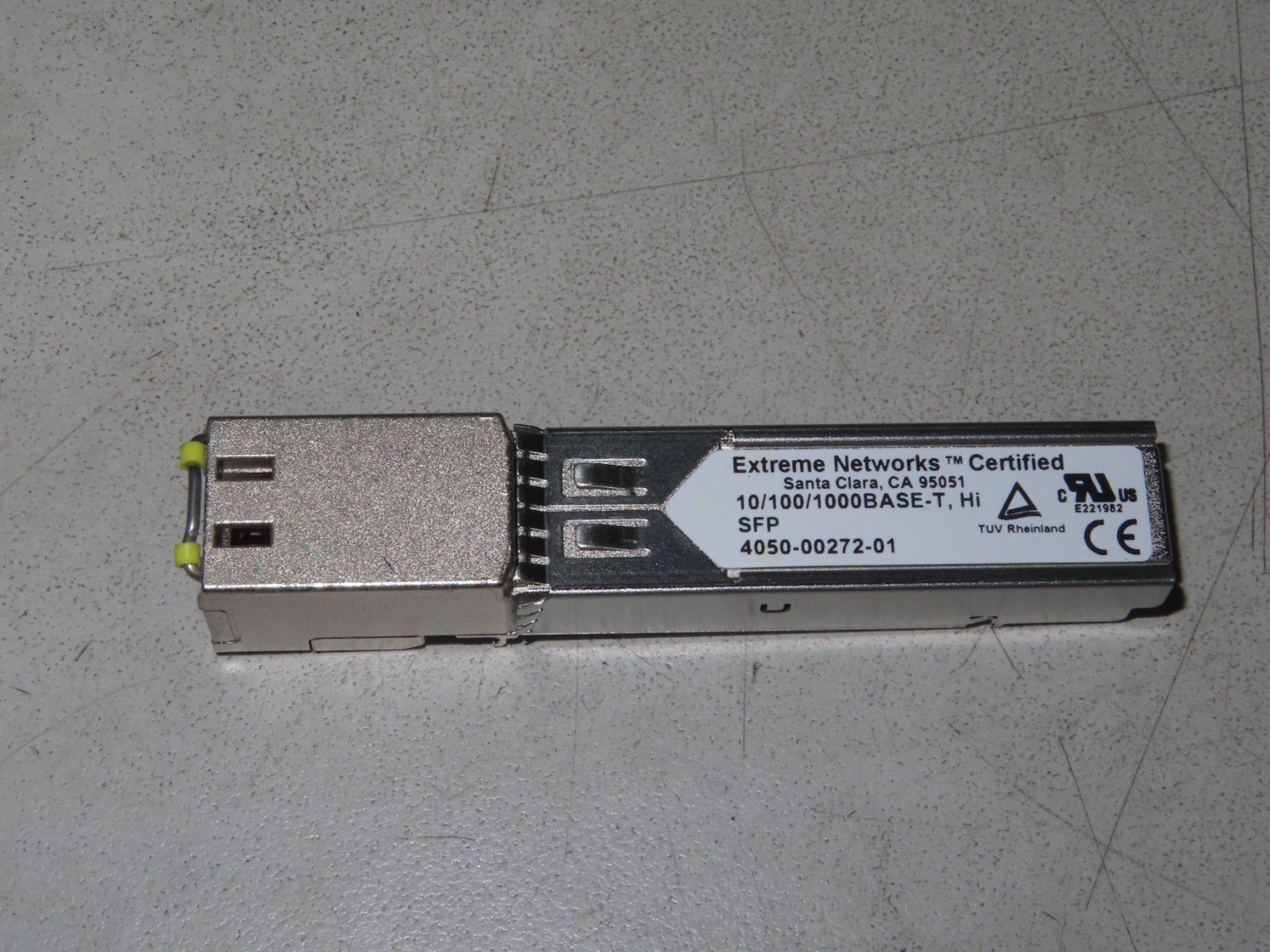 4050-00272-01 Extreme Networks Certified 10/100/1000BASE-T Hi, SFP Copper Module