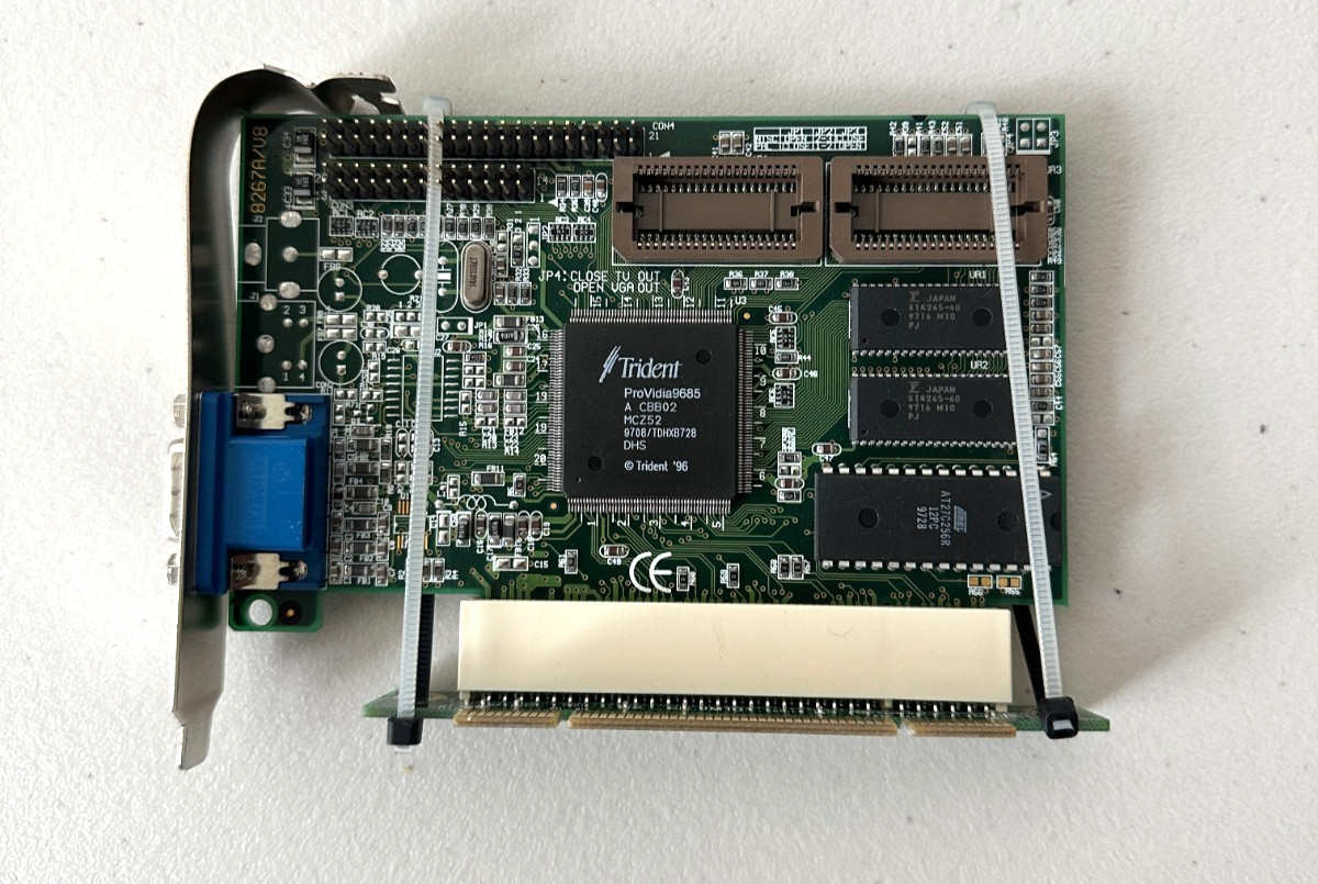 Jaton TVGA9685PCI Trident ProVidia 9685 2MB PCI VGA Video Card Retro DOS Windows