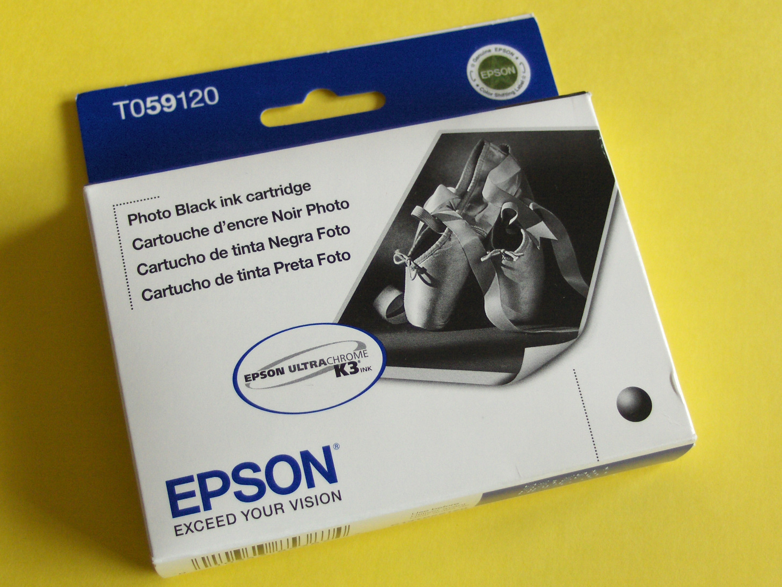 GENUINE EPSON T059 T0591 Black  INK STYLUS PHOTO R2400  T059120