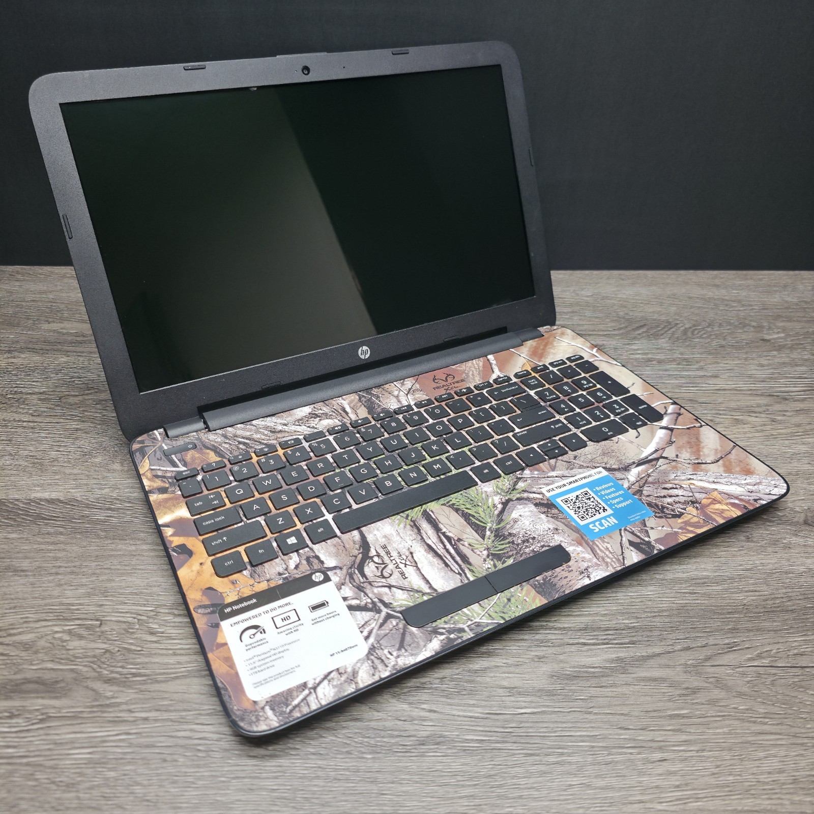 HP Realtree Camo Notebook - (15-bn070wm) 15.6" Laptop Intel N3710 4GB RAM - Read