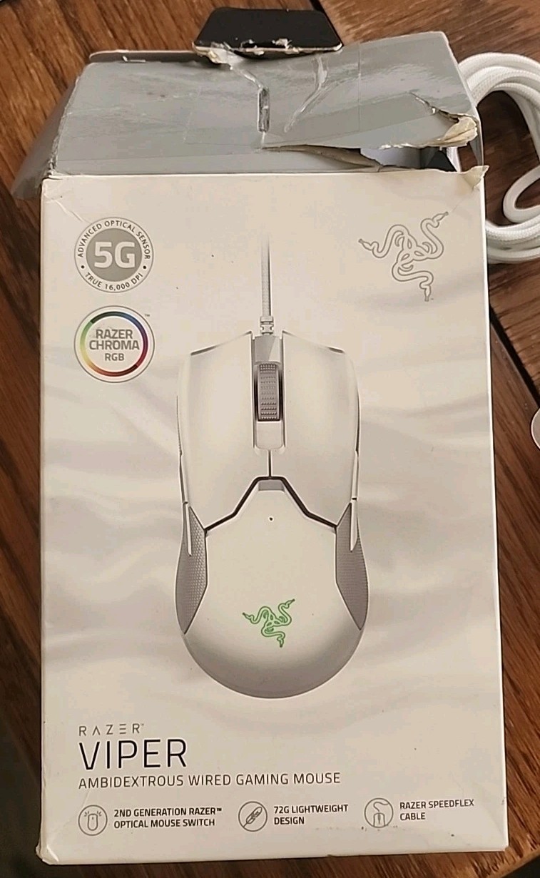 Razer Viper Razor Chroma RGB Ambidextrous Gaming Mouse: 2nd Gen 72g Lightweight
