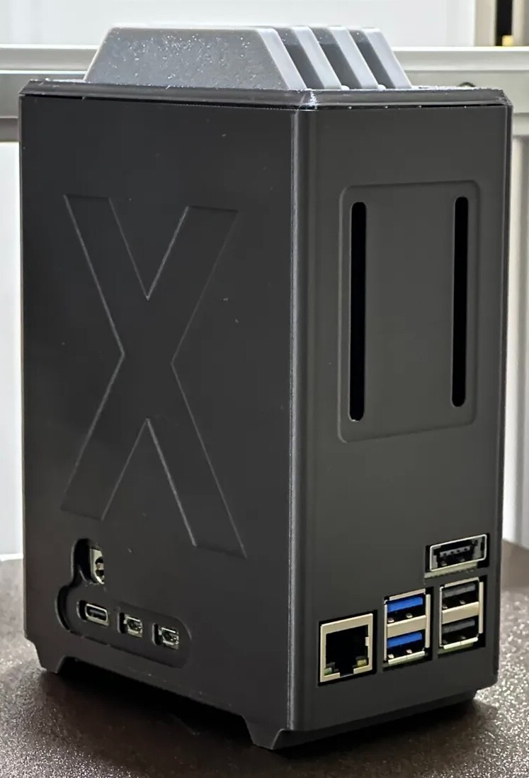 Raspberry pie 5 NAS enclosure case X