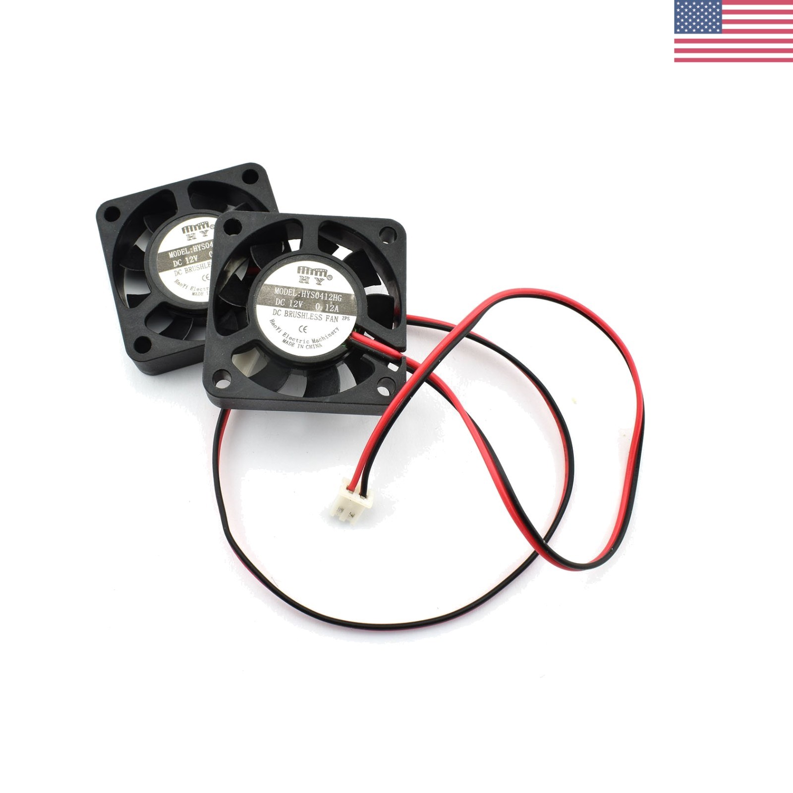 Compact 40x40mm DC 12V Brushless Cooling Fans - Ideal for Printers & CPU Cooling