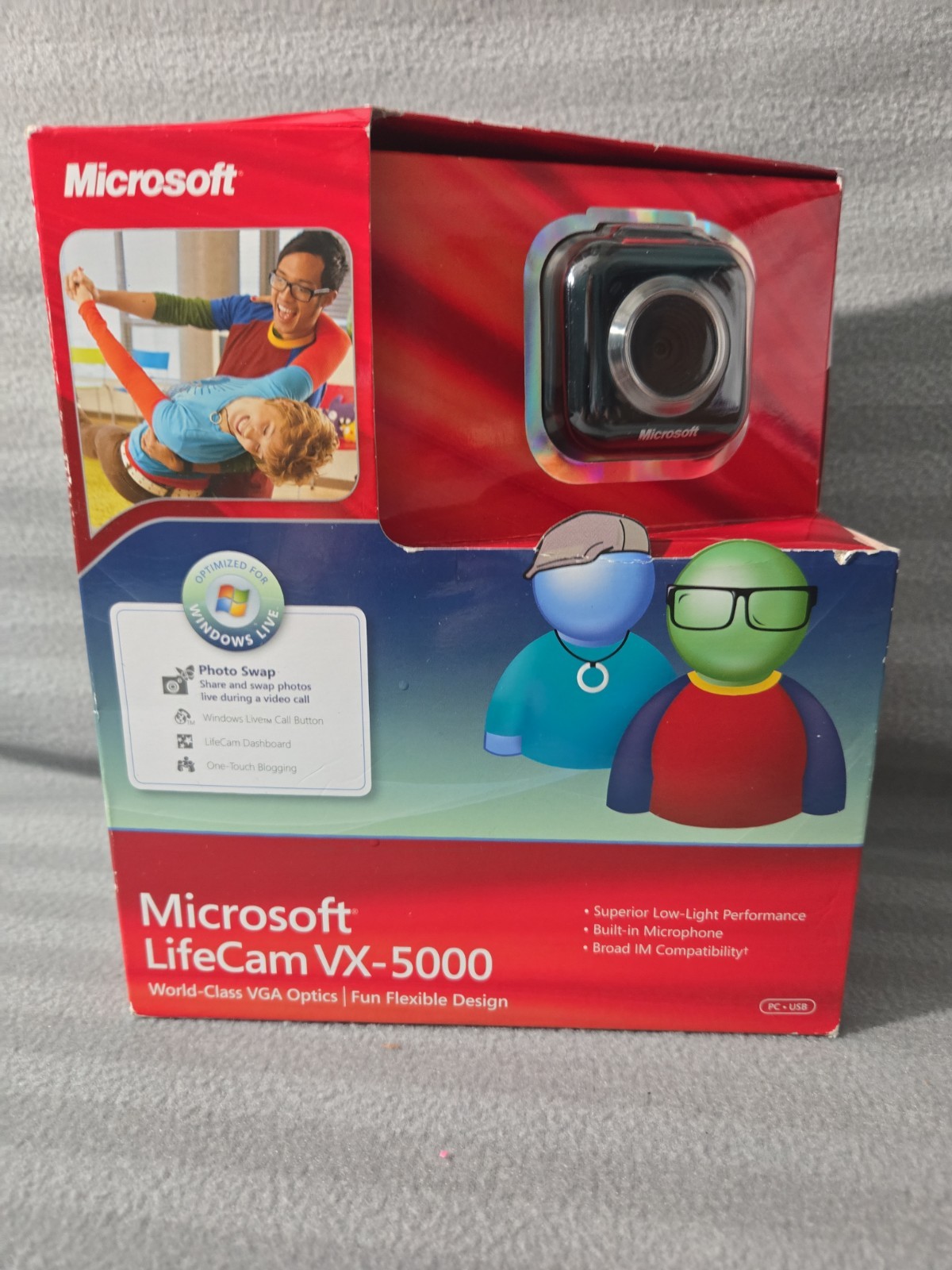 Microsoft LifeCam VX-5000 Web Cam VGA Optics USB 2.0  - New