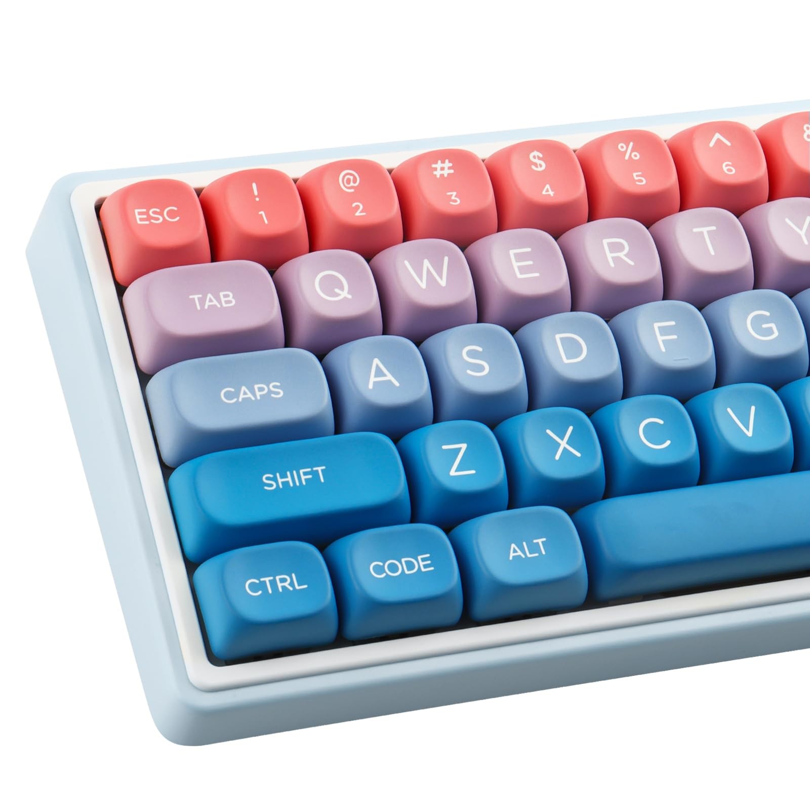 PBT Keycaps 143 Keys MOA Profile Cute Rainbow Candy Switch Caps Keyboard PC